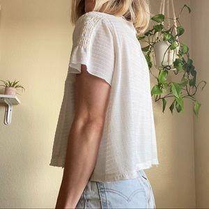 Free people mock neck crop top